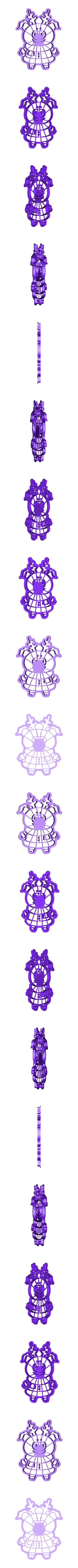 Свинка-олень штамп.stl A set of pigs for the stamp + cutting for cookies
