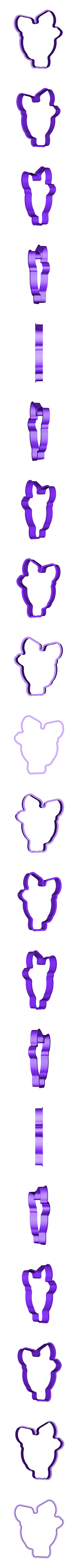 Лосяш вырубка.stl Smeshariki from cartoons Losyash cookies