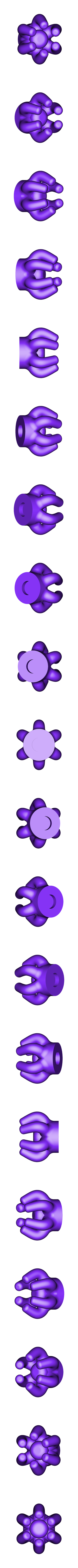 Ring Stand - Scaled reduced centre.stl Dedos de anillo