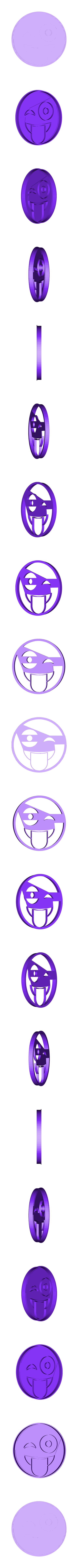 emoji_guiño.stl Emoji Zwinkern Ausstecher