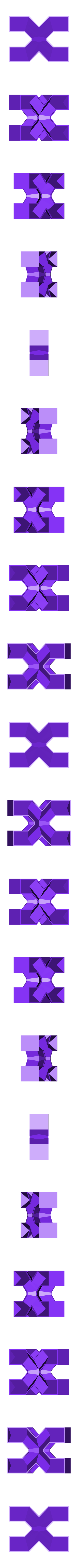 X_Complete.stl Crossbeam Typeface