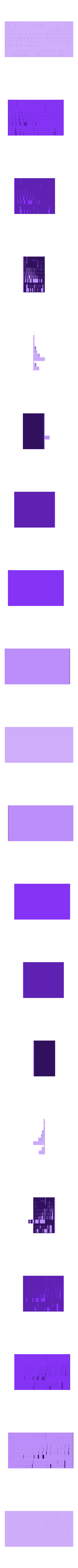 new_Braille_density_table.stl Tabela periódica Braille melhorada (densidade)