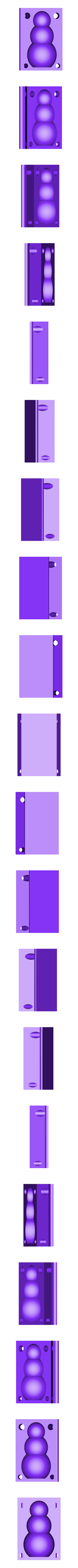 snowman_maker_right_side.STL Snowman maker (add two ball snowman)