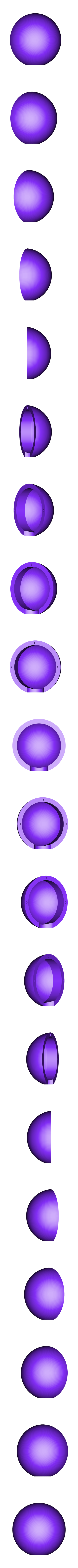 Bottom__white_.stl Pokeball (mit Deckel zum Öffnen per Knopfdruck)