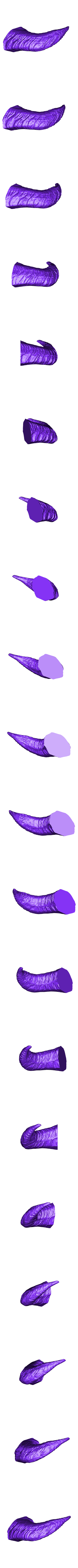 RightHorn.stl Dovahkiin-Helm in Originalgröße Remix