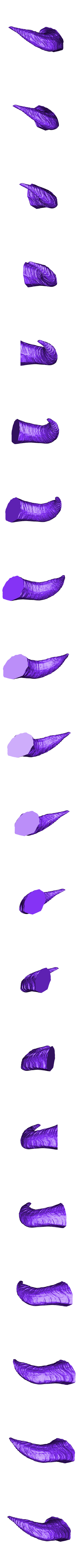 LeftHorn.stl Dovahkiin-Helm in Originalgröße Remix