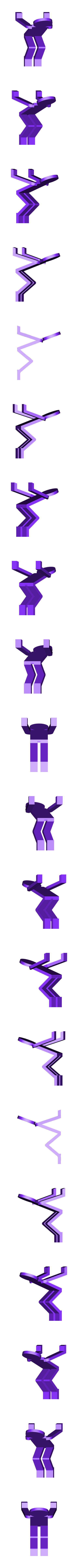 sitting_on_the_floor.stl El hombre delgado sentado