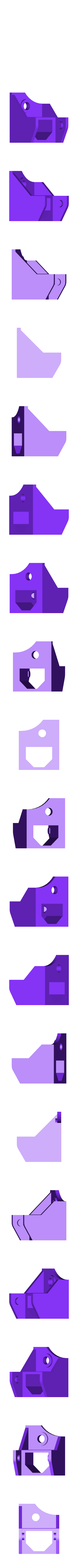 New_Chain_Top.stl Replicator Dual X Axis Cable Chain With Support Track