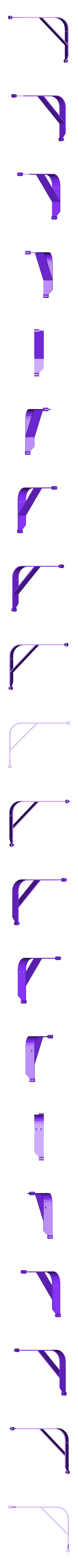 New_Chain_Track.stl Replicator Dual X Axis Cable Chain With Support Track