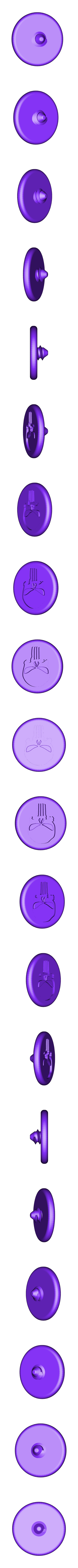 Punisher_Single.STL PUNISHER Golf Ball Marker