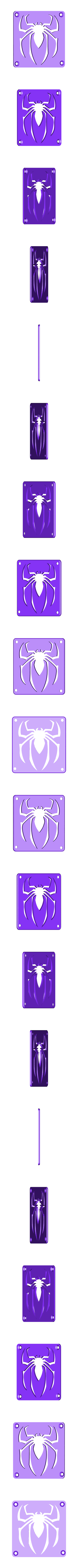 Spiderman_Plate.STL SPIDERMAN Lumière LED / Lumière de nuit