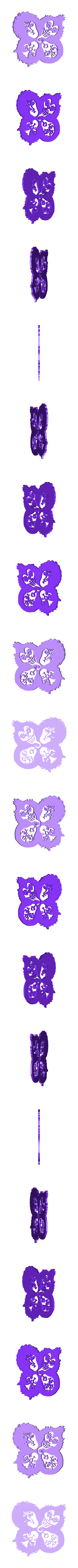 18.Kiss.stl Lion Bull Wall Sculpture  2D