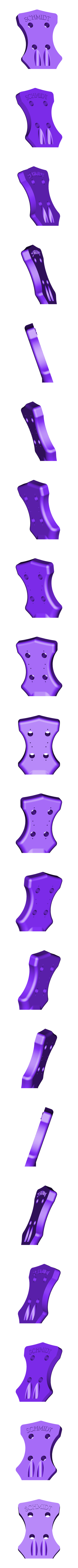 Ukulele_headstock.stl Benutzerdefinierte 3d gedruckte Ukulele