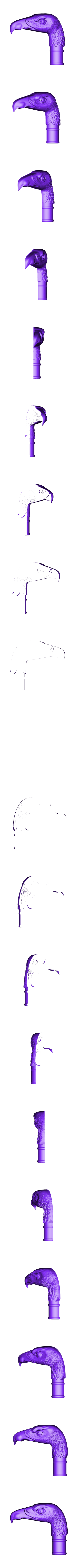 9.stl manche de canne de vautour