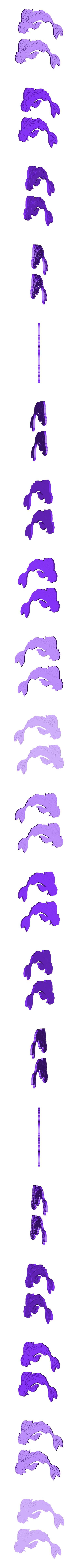 koi.obj Koi Fish Magnet or Wall Decoration