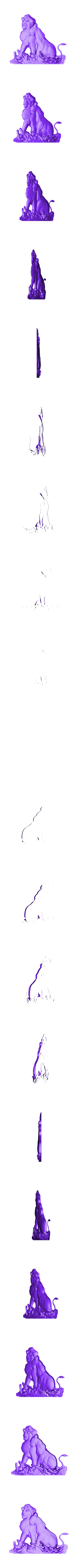 57.stl rey león de simba