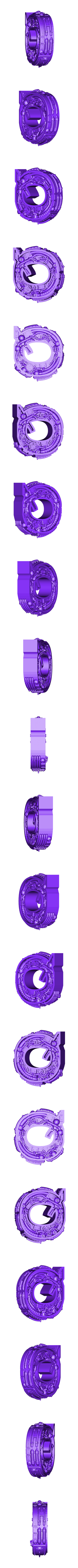 Letter_Q_Alphonse_Marcel_01.stl Steampunk Alphabet