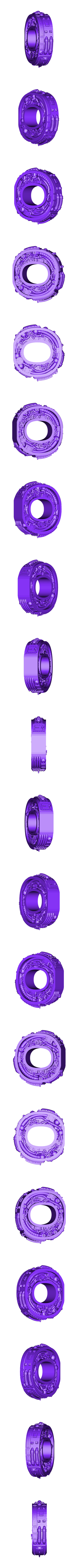 Letter_O_Alphonse_Marcel_01.stl Steampunk Alphabet