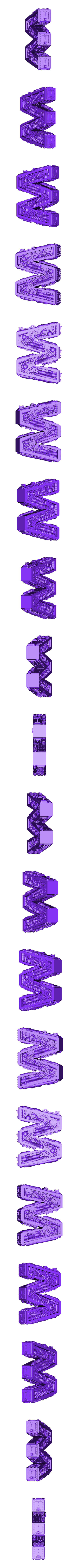 Letter_W_Alphonse_Marcel_01.stl Steampunk Alphabet