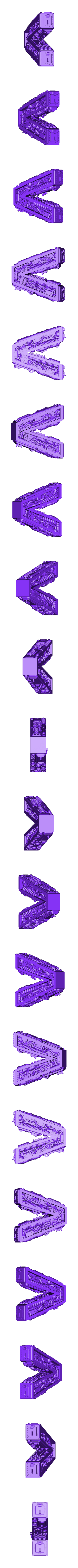 Letter_V_Alphonse_Marcel_01.stl Steampunk Alphabet