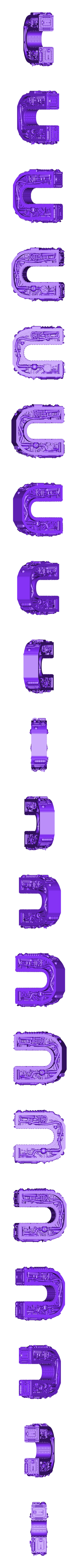 Letter_U_Alphonse_Marcel_01.stl Steampunk Alphabet