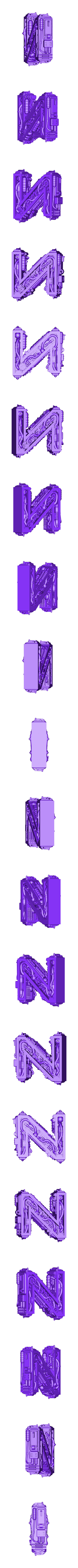 Letter_Z_Alphonse_Marcel_01.stl Steampunk Alphabet