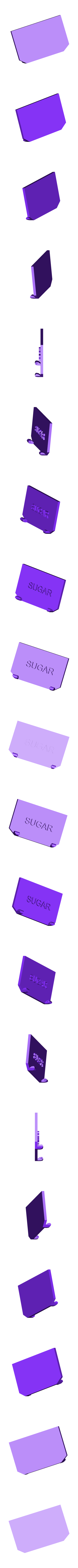 Chem Desk Lid Sugar 1.stl Chemist Coffee and Sugar Storage Containers/Desk Organizer