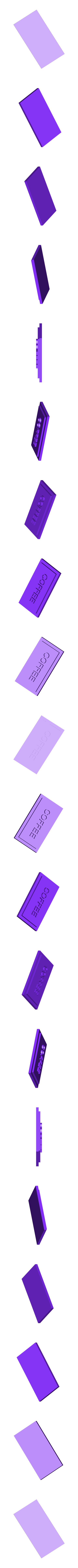 Push Coffee Lid.stl Chemist Coffee and Sugar Storage Containers/Desk Organizer