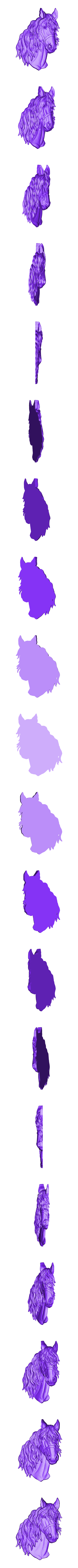 golova_konya.stl Pferdekopf Büste cnc