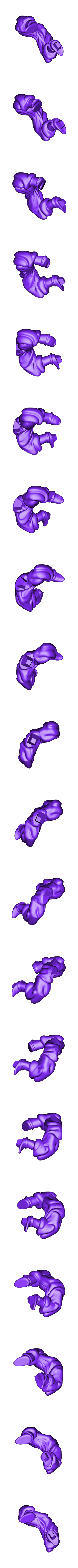 Kid Buu - Jambes.stl Kid Buu - Dragon Ball