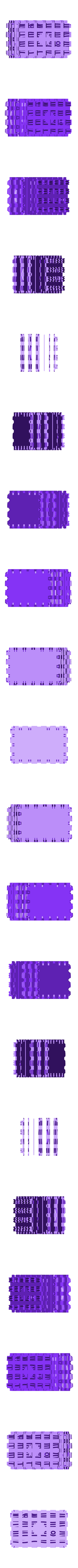 Square Strapped Treasure Chest - Part 10.stl Quadratische Schatztruhe mit Riemen - Multimaterial