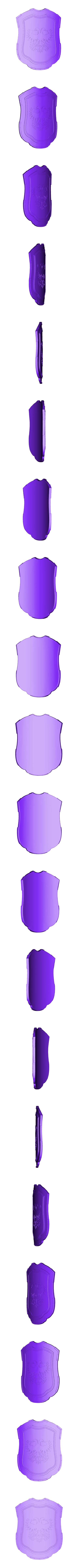 eagle shield ready.stl Medieval Eagle Emblem Shield 3d model