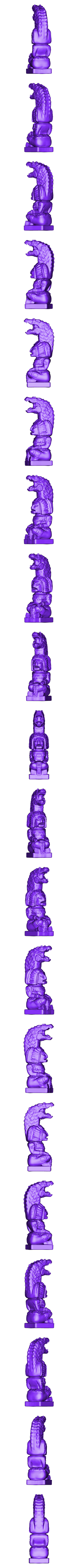crocodile.stl Maya-Statue für Tischplatte