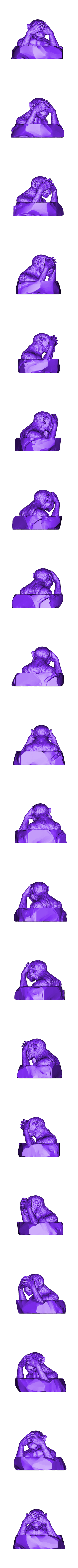 notsee.stl Set de Tres Monos Sabios