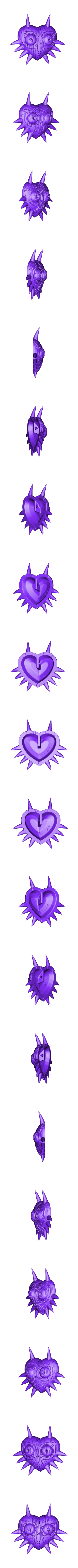 Majoras_mask_woodgrain_high_rez.STL máscara de zelda majoras