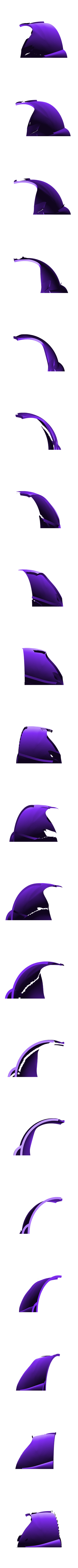 Helmet cover right front.stl Goblin Slayer Helmet