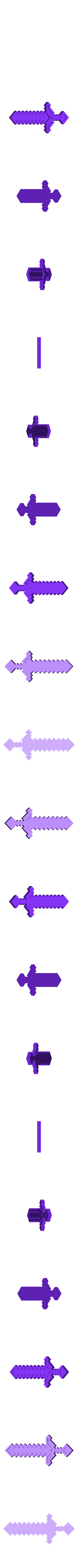 STL minecraft sword.stl Mine Craft Schwert