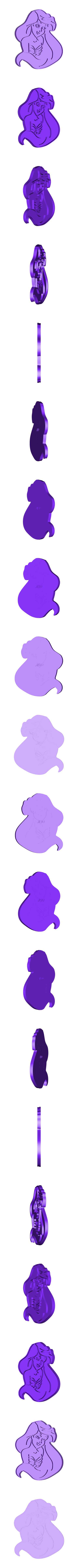 SIRENITA INT 9cm.stl Little Mermaid Ariel