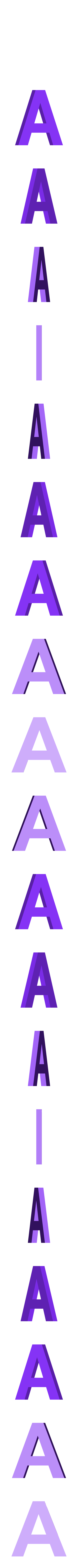 a1.stl Letras / Alfabeto