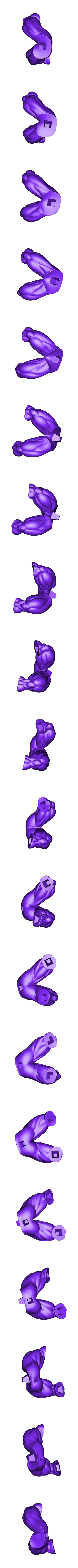 Legs.stl Super Frieza fighting from Dragon Ball Z 3D print model