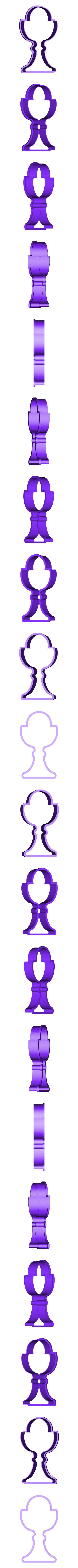 Caliz 7cm.stl Kelch Kommunion Ausstechform