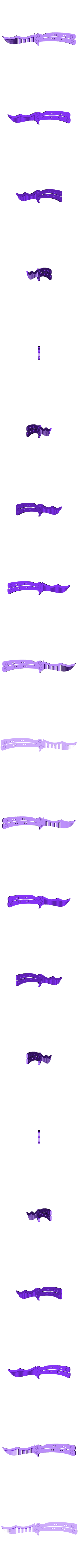 butterfly_knife_comb.stl Нож-расческа "Бабочка
