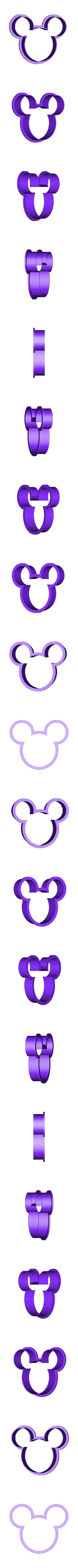 cabeza.stl mickey cookie cutter pack x4