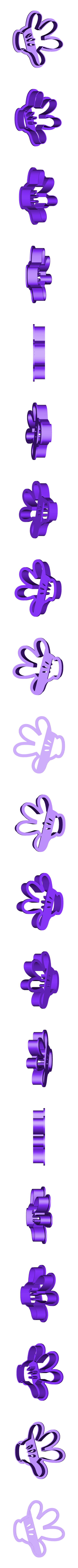 mano.stl mickey cookie cutter pack x4