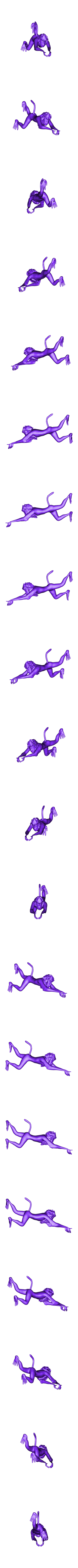 rafiki_for_base.stl Rafiki & Simba [Lion King]