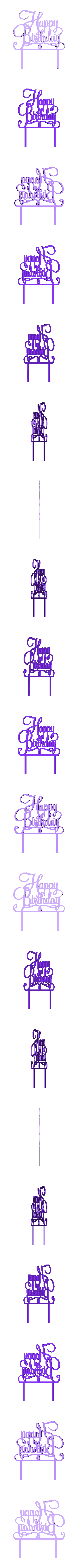 Incredible Krunk-Juttuli.stl Happy Birthday Cake Topper