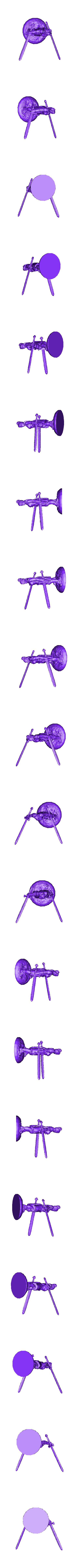 ladyknight_weaponsout_2knightswords_hairup.stl Lady Knights (multiple poses)