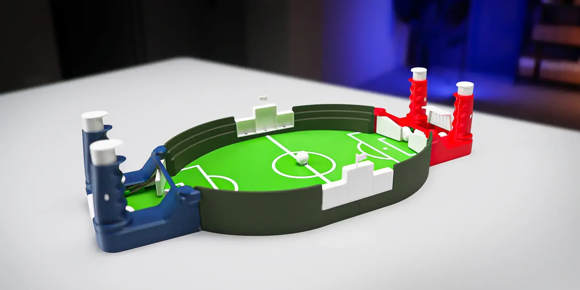 Modèle 3D du mini baby-foot élégant et fonctionnel